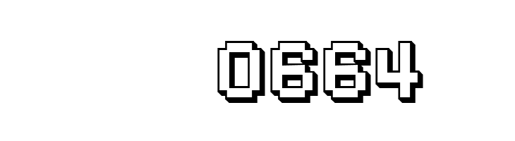 SF Pixelate Shaded Bold  Скачать бесплатные шрифты