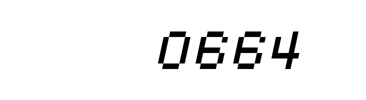 SF Pixelate Oblique  Скачать бесплатные шрифты