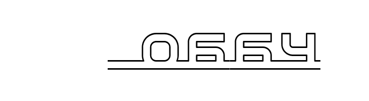 Connected Hollow Regular  Скачать бесплатные шрифты