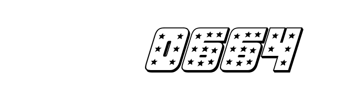 Knievel 3D Italic  Скачать бесплатные шрифты