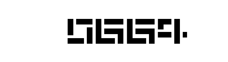 De Stencil NF  Скачать бесплатные шрифты