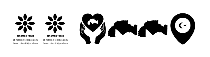 alittihad almaghribi color  Скачать бесплатные шрифты