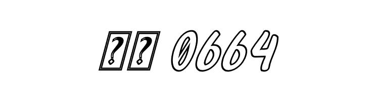 Oleander Cakes Outline Italic  Скачать бесплатные шрифты