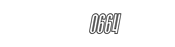 SF Port McKenzie Outline Italic  Скачать бесплатные шрифты