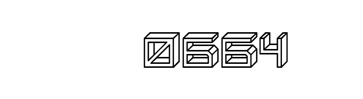 Blocky Letters Hollow Regular  Скачать бесплатные шрифты