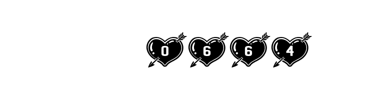 Hearts and Arrows Regular  Скачать бесплатные шрифты