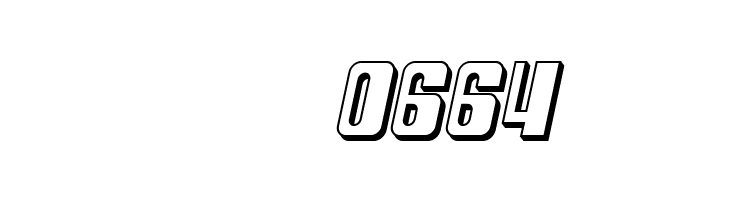 SF DecoTechno Shaded Oblique  Скачать бесплатные шрифты