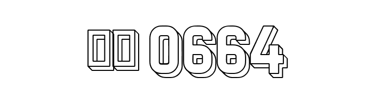 Preussische VI 9 Schatten-Linie  Скачать бесплатные шрифты