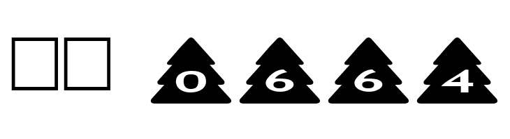 AlphaShapes xmas trees  Скачать бесплатные шрифты