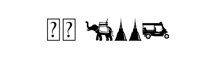 Thailand Icons  Скачать бесплатные шрифты