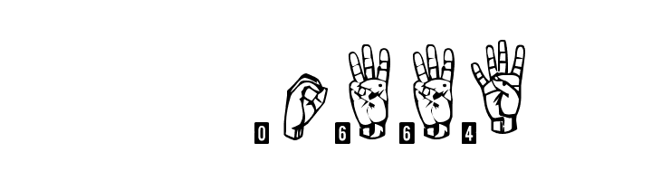 signs language tfb  Скачать бесплатные шрифты