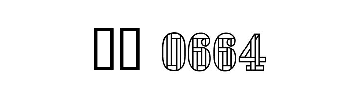 Stencil FourReversed  Скачать бесплатные шрифты