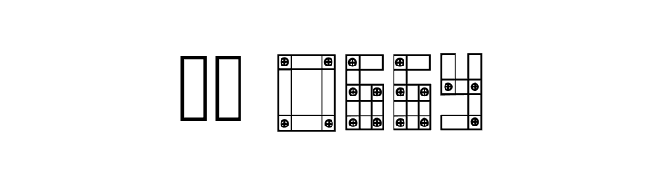 Blocks N Bolts Regular  Скачать бесплатные шрифты