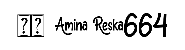 Amina Reska  Скачать бесплатные шрифты