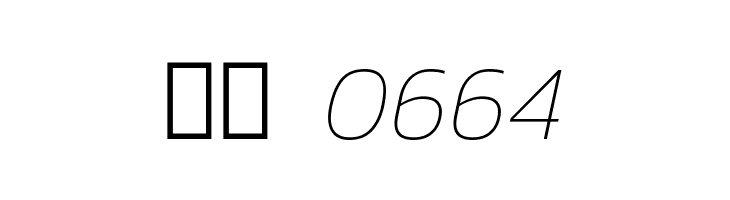 Dizhitl Thin Italic  Скачать бесплатные шрифты