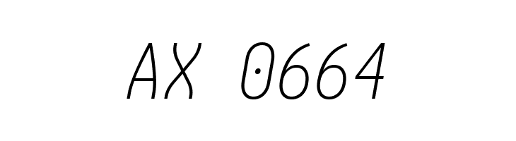 Aardvark Fixed Extralight Italic  Скачать бесплатные шрифты