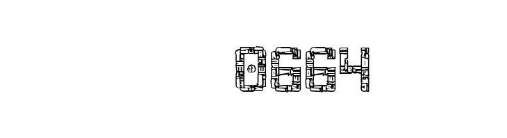 Broken Cyborg Outline Regular  Скачать бесплатные шрифты