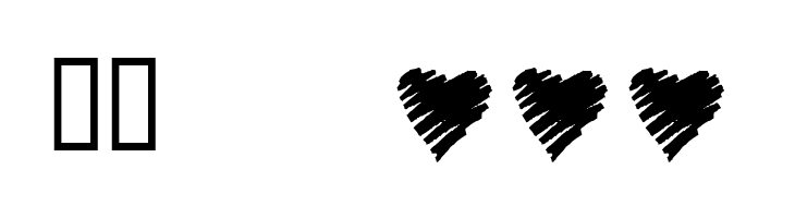 KR Scribble Heart  Скачать бесплатные шрифты