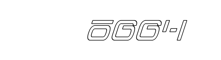 Foreign Alien Outline Italic  Скачать бесплатные шрифты