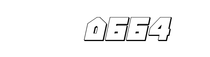 Arctic Guardian 3D Italic  Скачать бесплатные шрифты