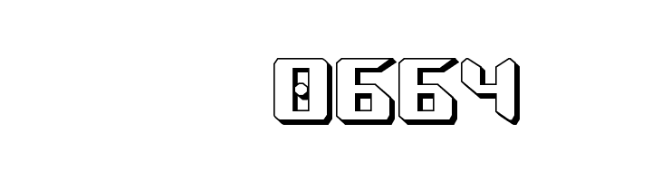 Robo-Clone Straight 3D  Скачать бесплатные шрифты