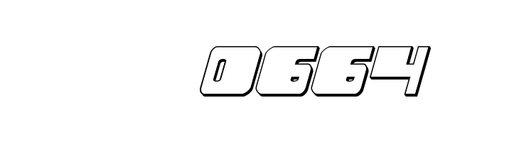 Space Runner 3D Italic  Скачать бесплатные шрифты