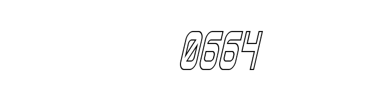 Blizzard Shaft Outline SemItal  Скачать бесплатные шрифты