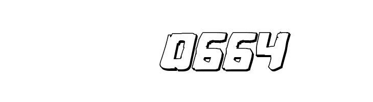 Coffin Stone 3D Italic  Скачать бесплатные шрифты