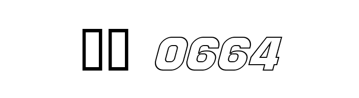 Distant Galaxy Outline Italic  Скачать бесплатные шрифты