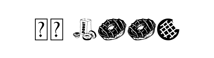 Donuts Icons  Скачать бесплатные шрифты