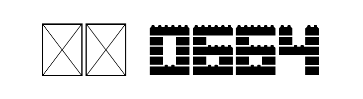 Clicky Bricks 2 Outlines Regular  Скачать бесплатные шрифты