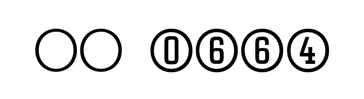 Uchrony Circle Regular  Скачать бесплатные шрифты