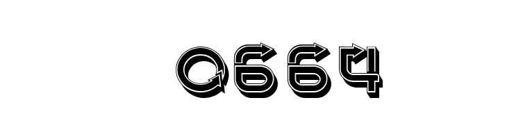 Fangxiang 3D Regular  Скачать бесплатные шрифты