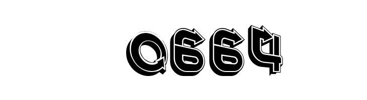 Fangxiang 3D Slant Regular  Скачать бесплатные шрифты