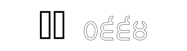 Bulara Thin Border Outline  Скачать бесплатные шрифты