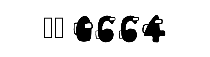 Among Us Filled  Скачать бесплатные шрифты