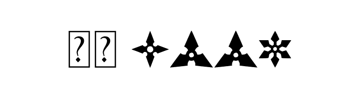 Shuriken  Скачать бесплатные шрифты