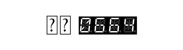 14 Segment LED  Скачать бесплатные шрифты