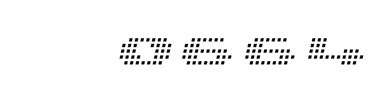 UP Tiny lcd four 8 Light Italic  Скачать бесплатные шрифты