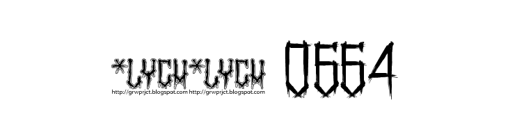 BangLYCH - Revenge Horror III  Скачать бесплатные шрифты