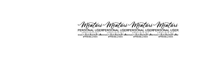 Mentari Demo  Скачать бесплатные шрифты