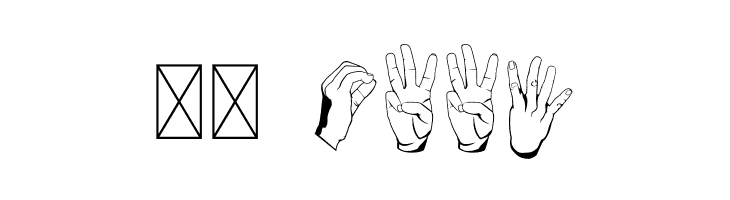 ASL Hands By Frank  Скачать бесплатные шрифты