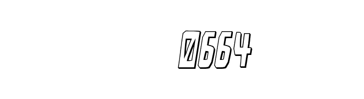 Disturbia 3D Semi-Italic  Скачать бесплатные шрифты