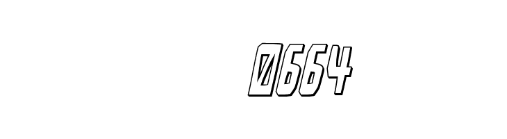 Disturbia 3D Italic  Скачать бесплатные шрифты