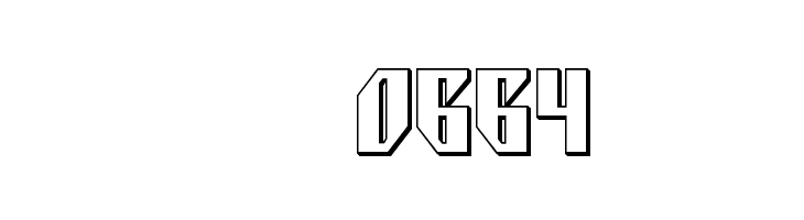 Yonder Blue 3D Straight  Скачать бесплатные шрифты