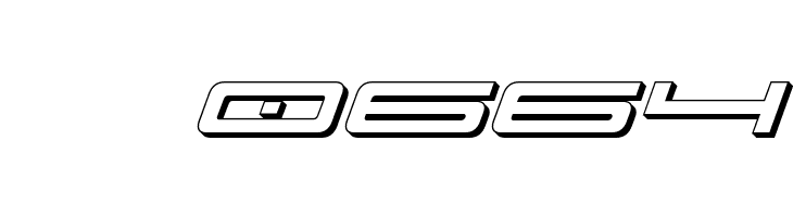 Ultra 911 3D Italic  Скачать бесплатные шрифты