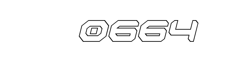 Robotaur Outline Italic  Скачать бесплатные шрифты