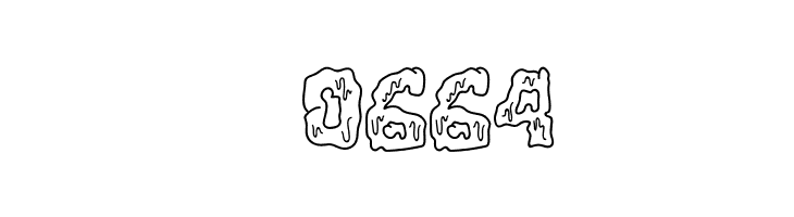 Slimespooky Outline  Скачать бесплатные шрифты