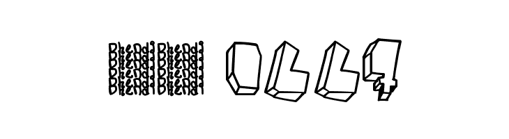 BALOK-balok TAK sempurna  Скачать бесплатные шрифты