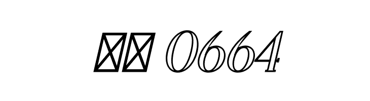 CHELON OUTLINE Italic  Скачать бесплатные шрифты